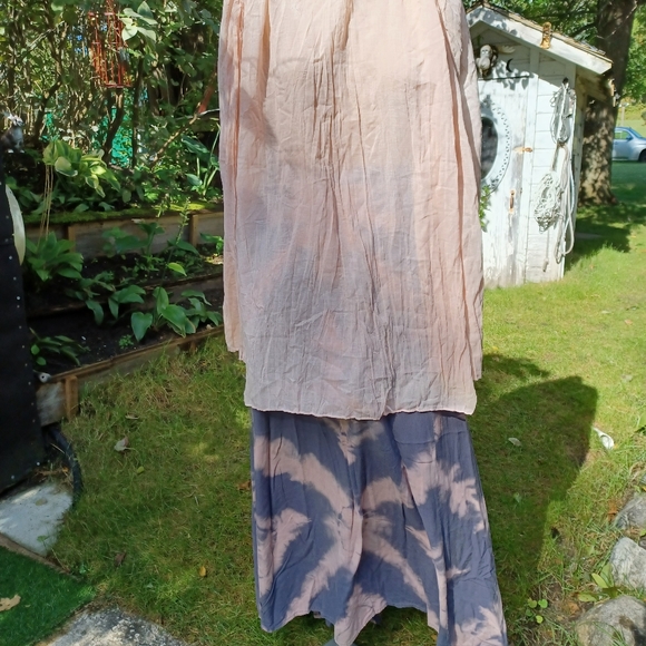 Vintage grey tie dye maxi skirt set and 2 tops - Picture 8 of 13